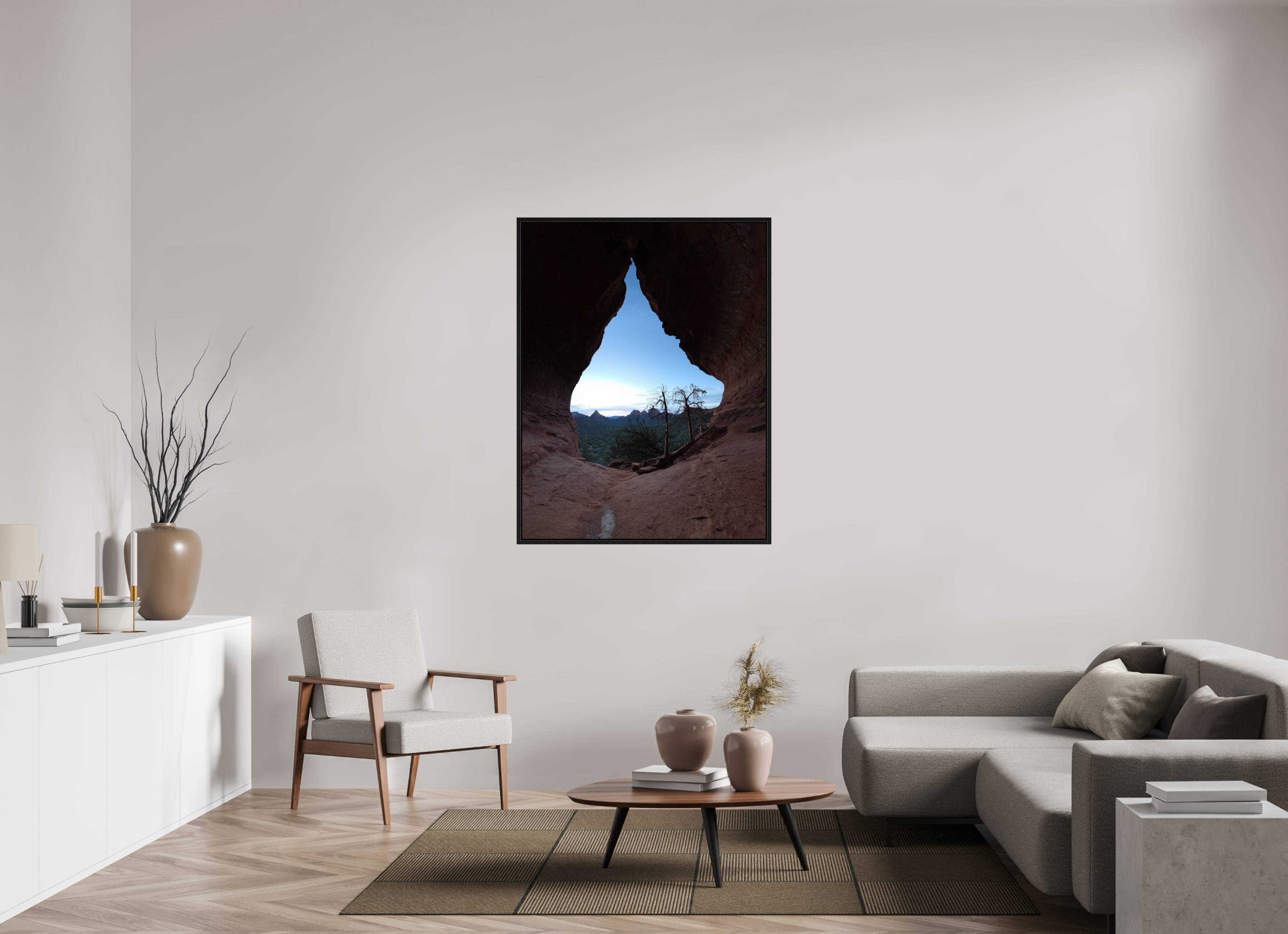 39 x 50.6″, Floater Frame Where Light Is Born