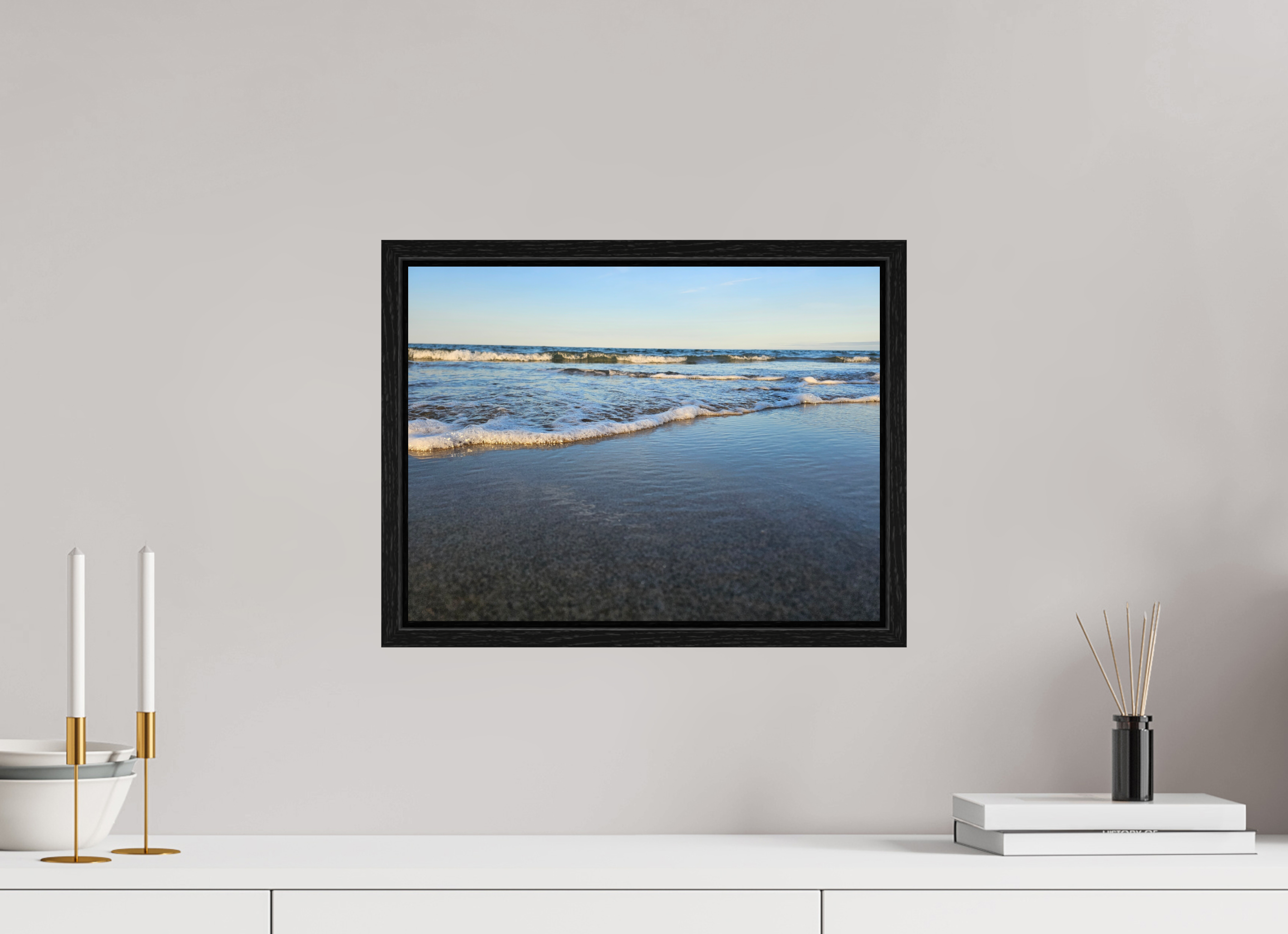 16 x 12″, Floater Frame The Quiet Shore