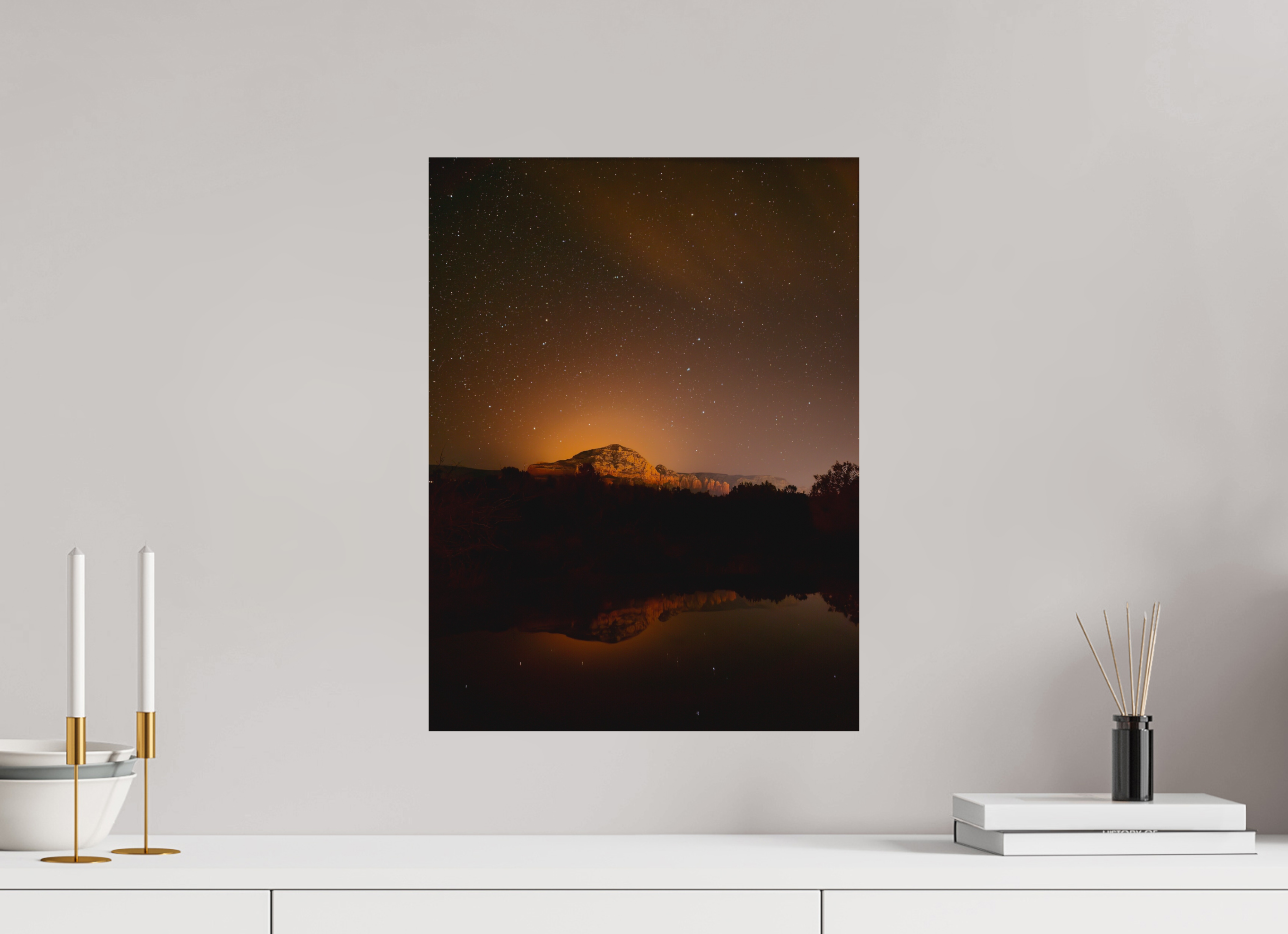 15 x 20″, Photo Print On Fuji Crystal DP II Thunder Mountain under a thousand stars