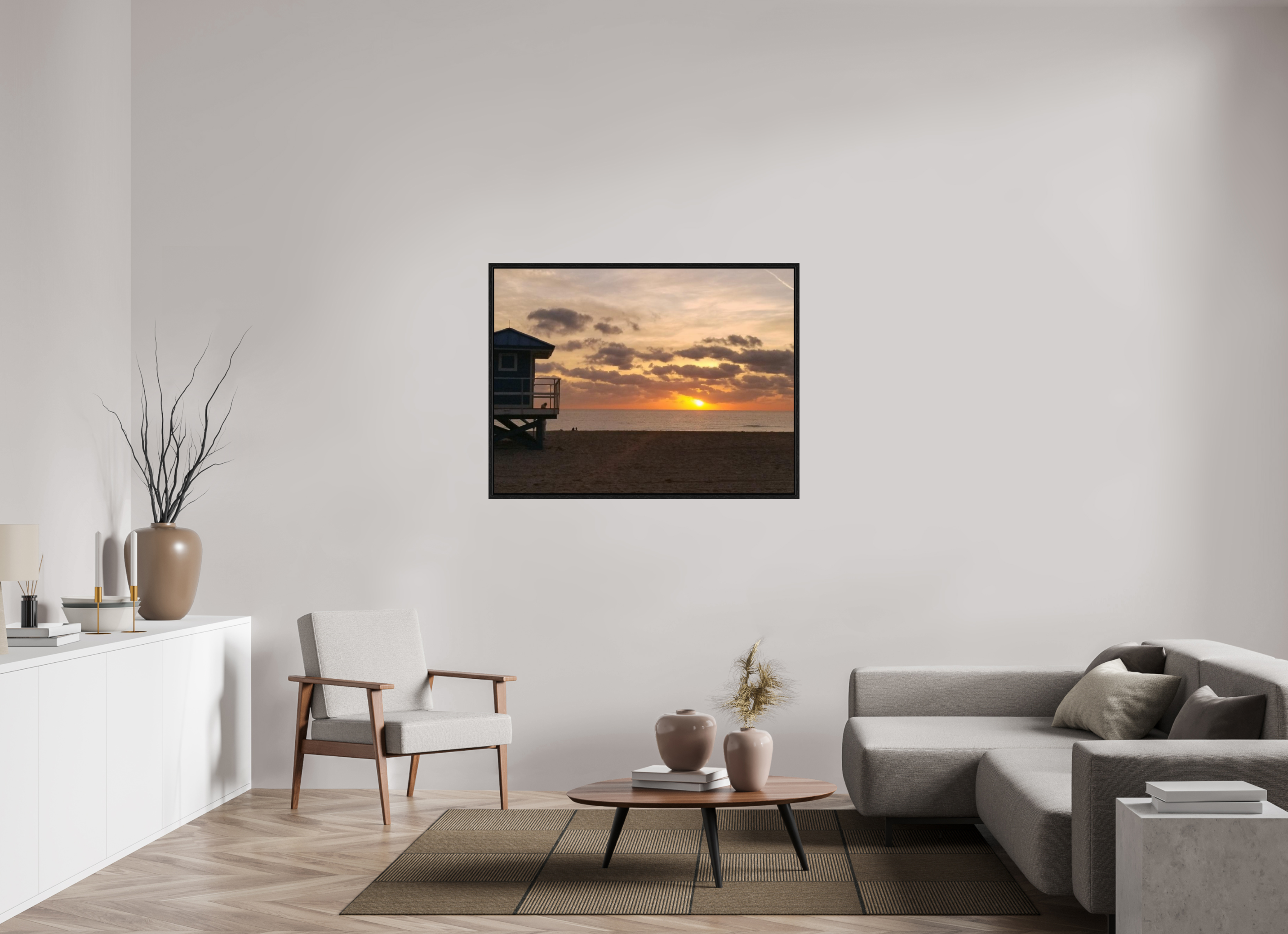 48 x 36″, Floater Frame The Hampton Sky