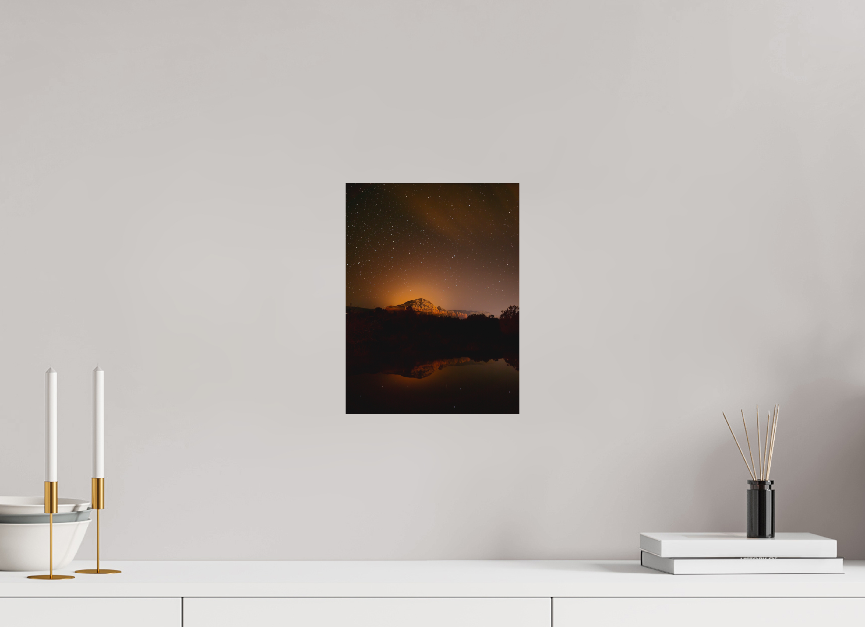 9 x 12″, Photo Print On Fuji Crystal DP II Thunder Mountain under a thousand stars