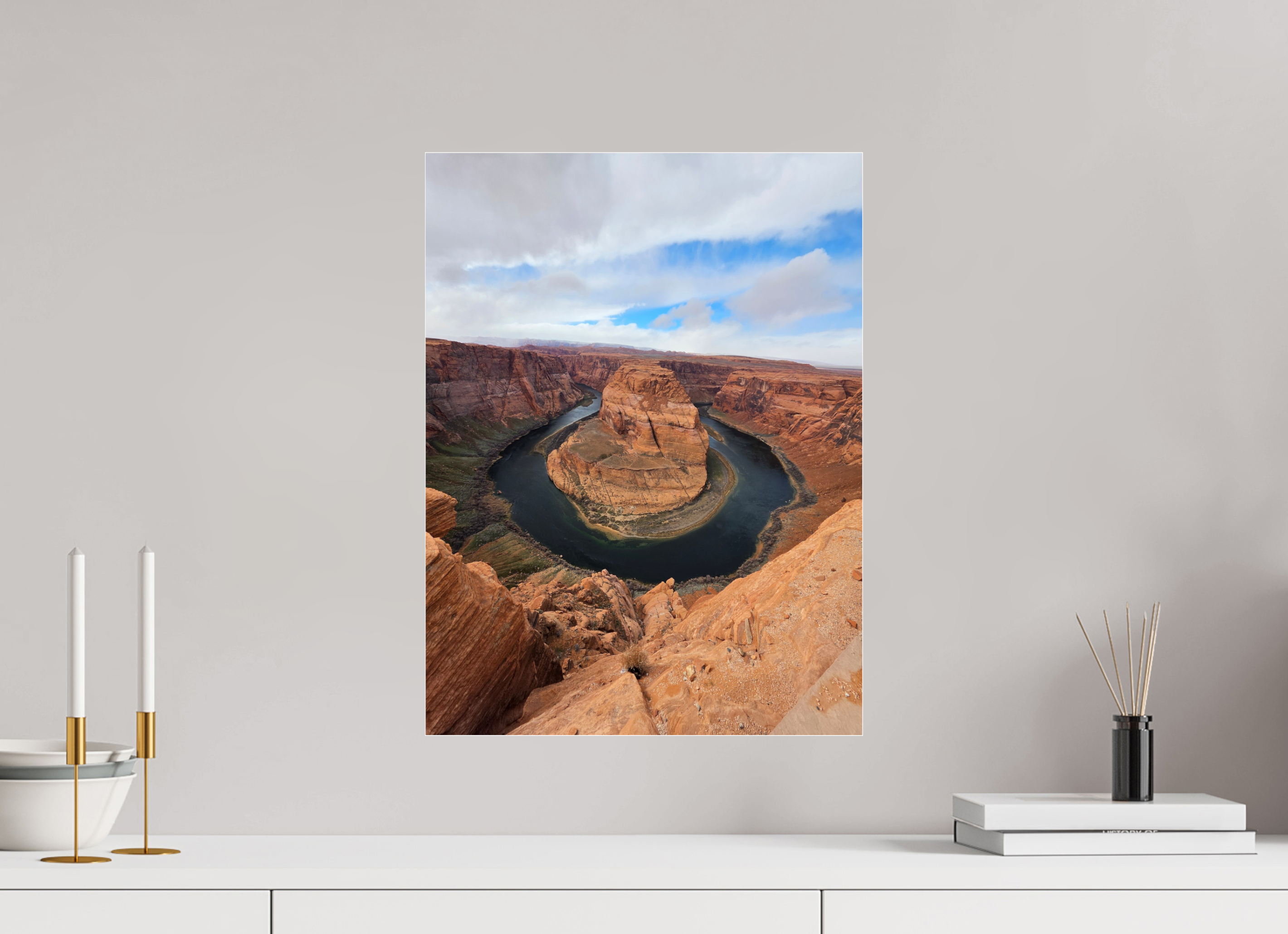 15 x 20″, Photo Print Under Acrylic Glass The Horseshoe carved by time