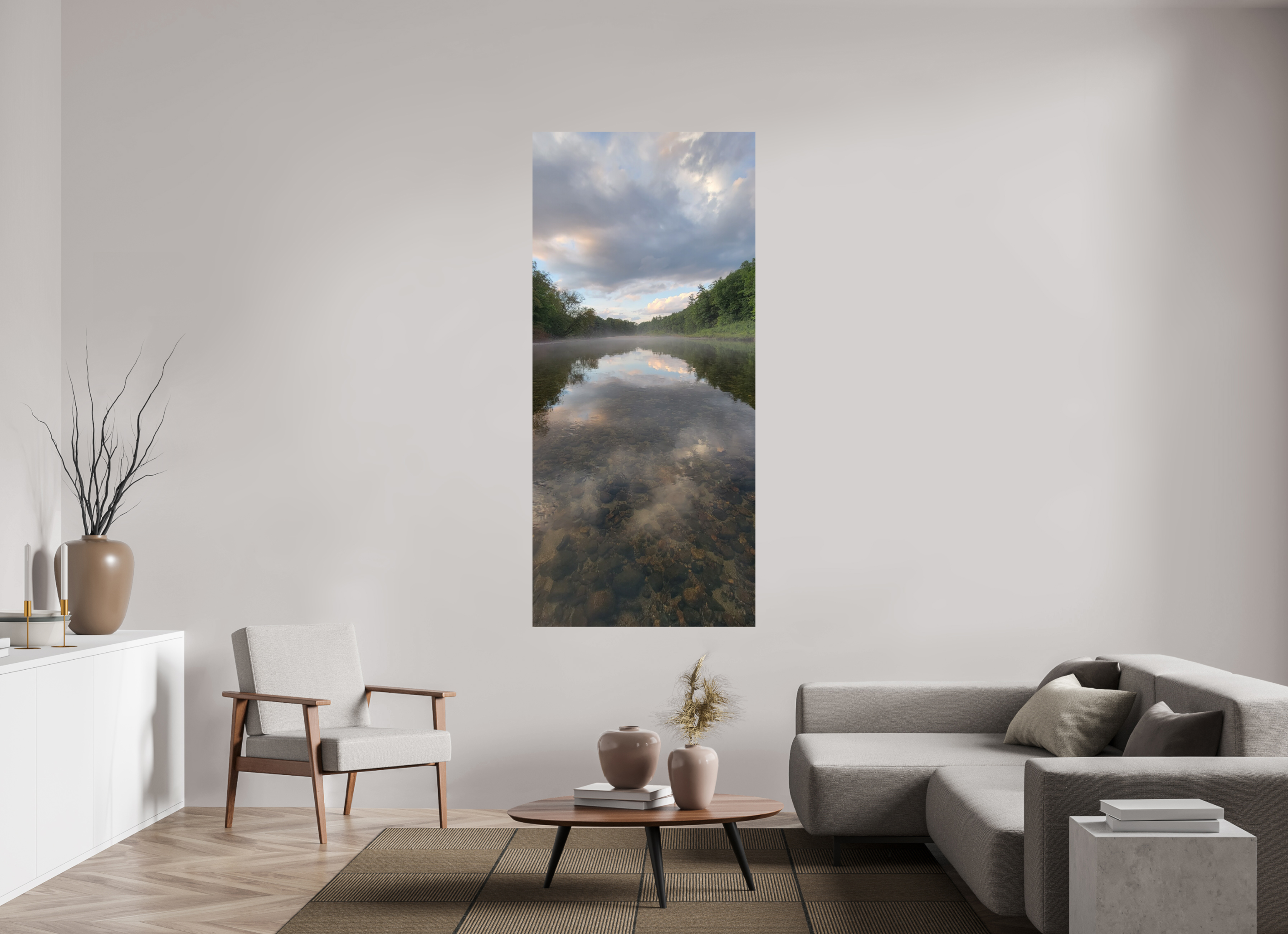 35 x 77.8″, Photo Print On Fuji Crystal DP II Drifted In Fog