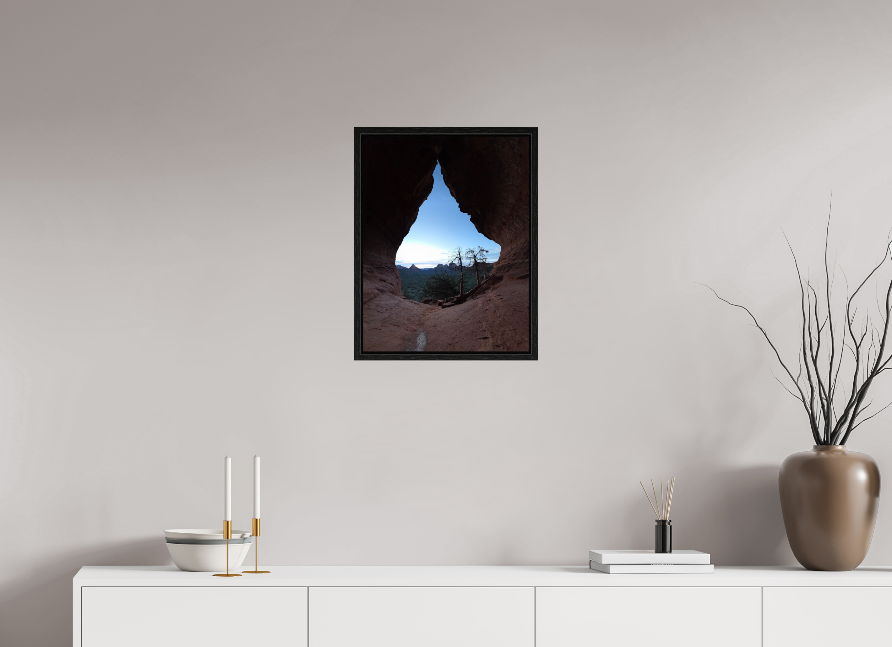 16 x 20.7″, Floater Frame Where Light Is Born