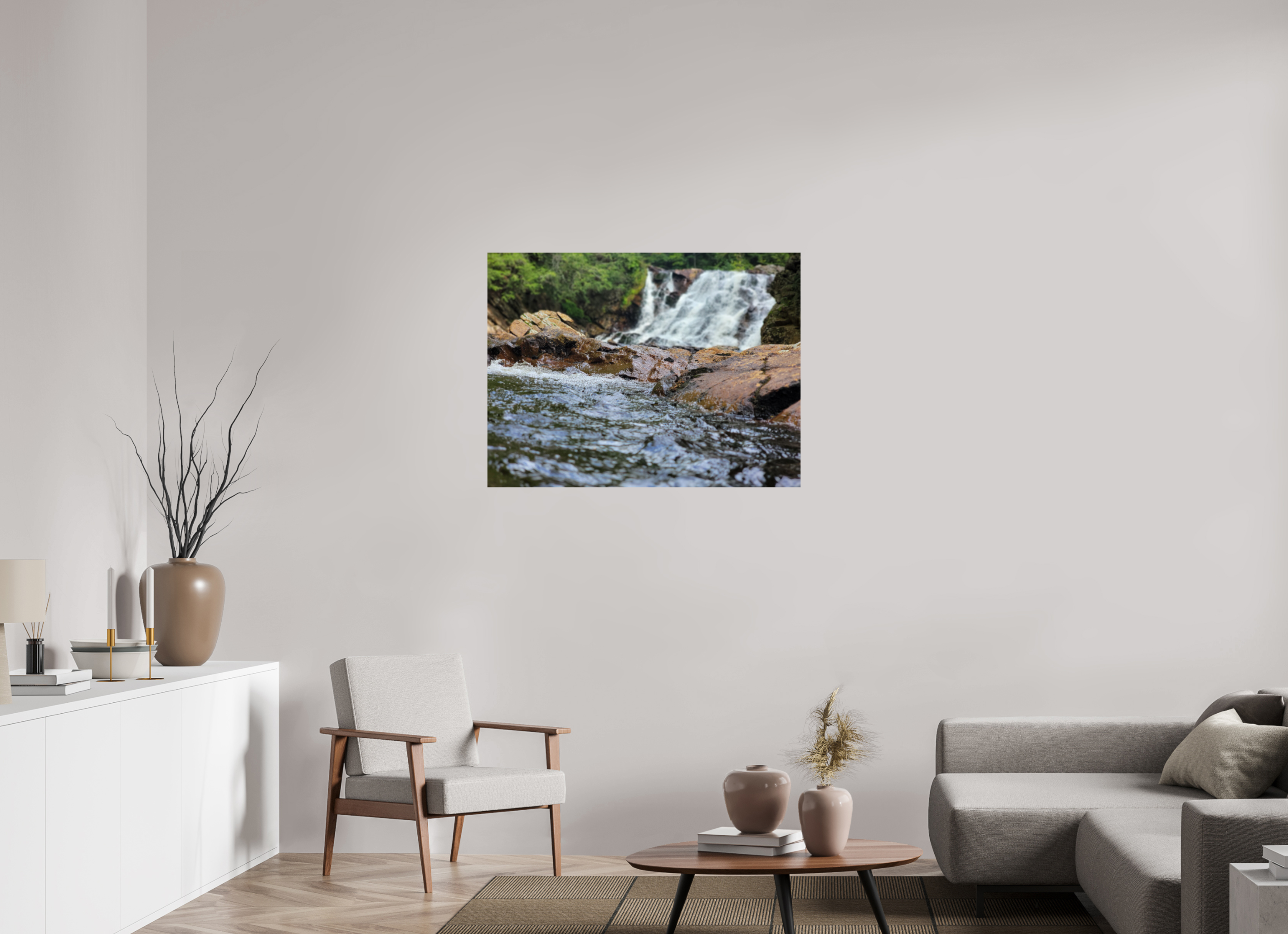 40 x 30″, Photo Print On Fuji Crystal DP II The Rush Of Bebe Falls