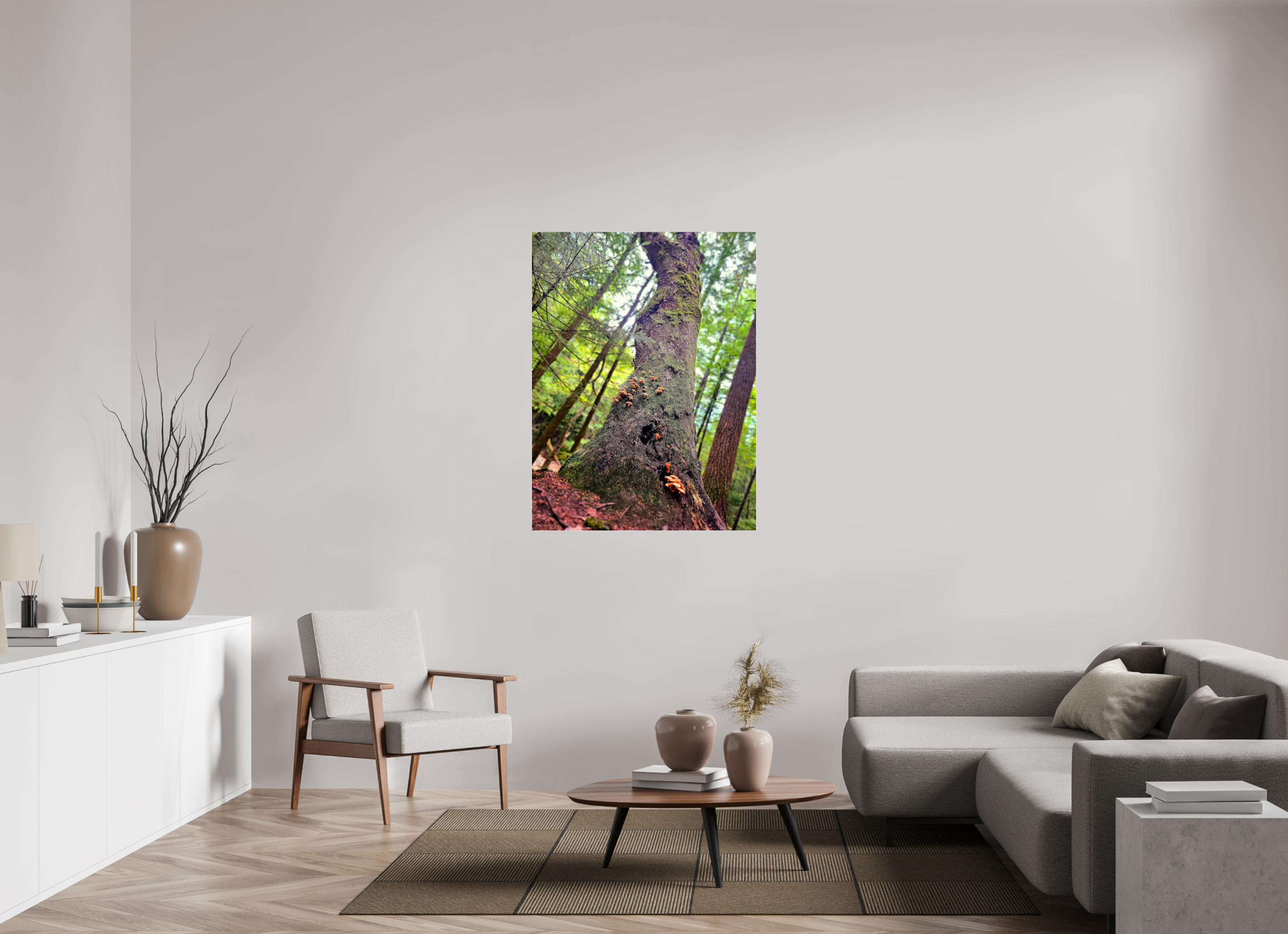 36 x 48″, Photo Print Under Acrylic Glass Don't Eat The Forest Snacks