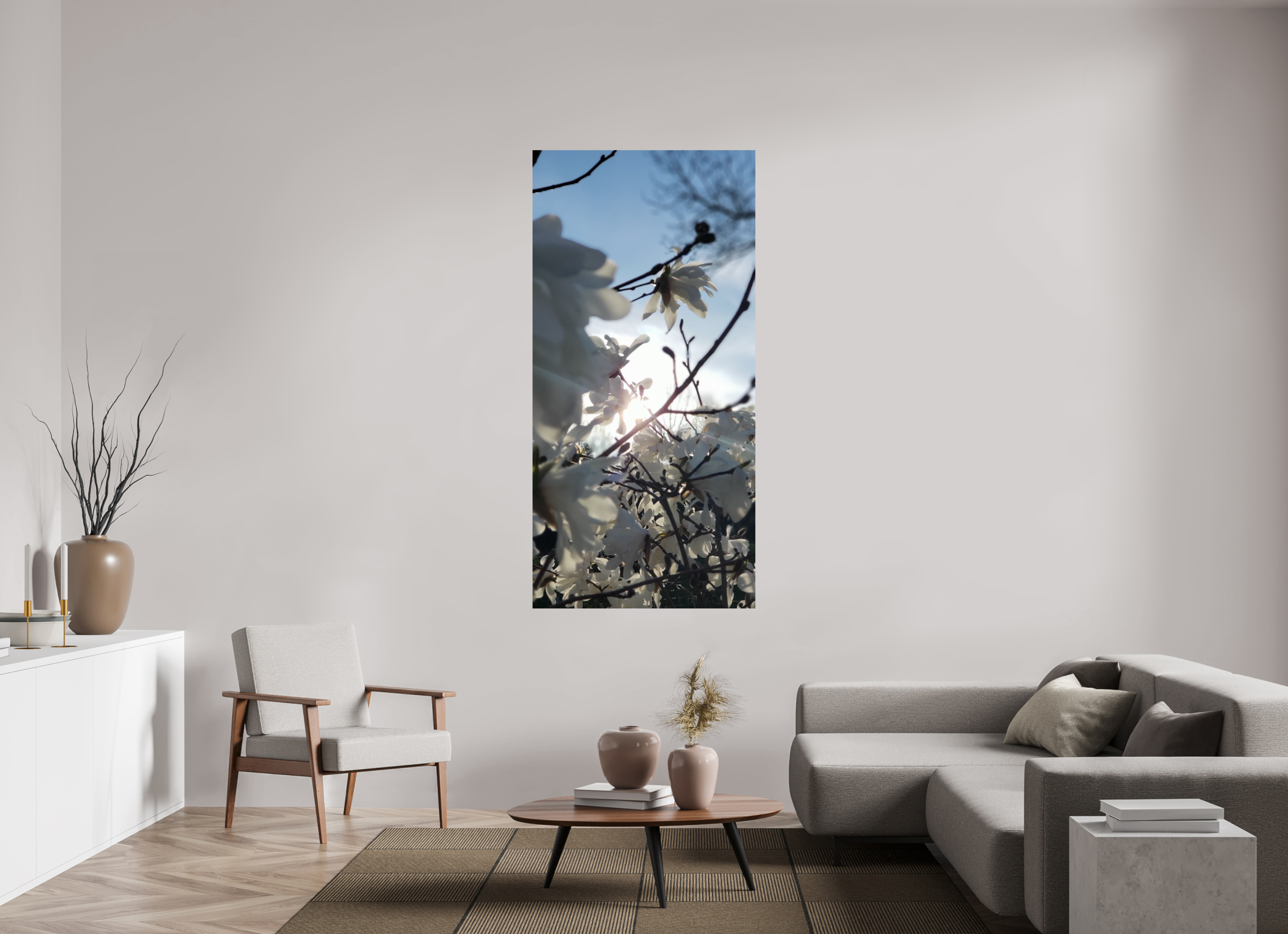 35 x 72″, Photo Print On Fuji Crystal DP II Where The Sun Finds The Petals