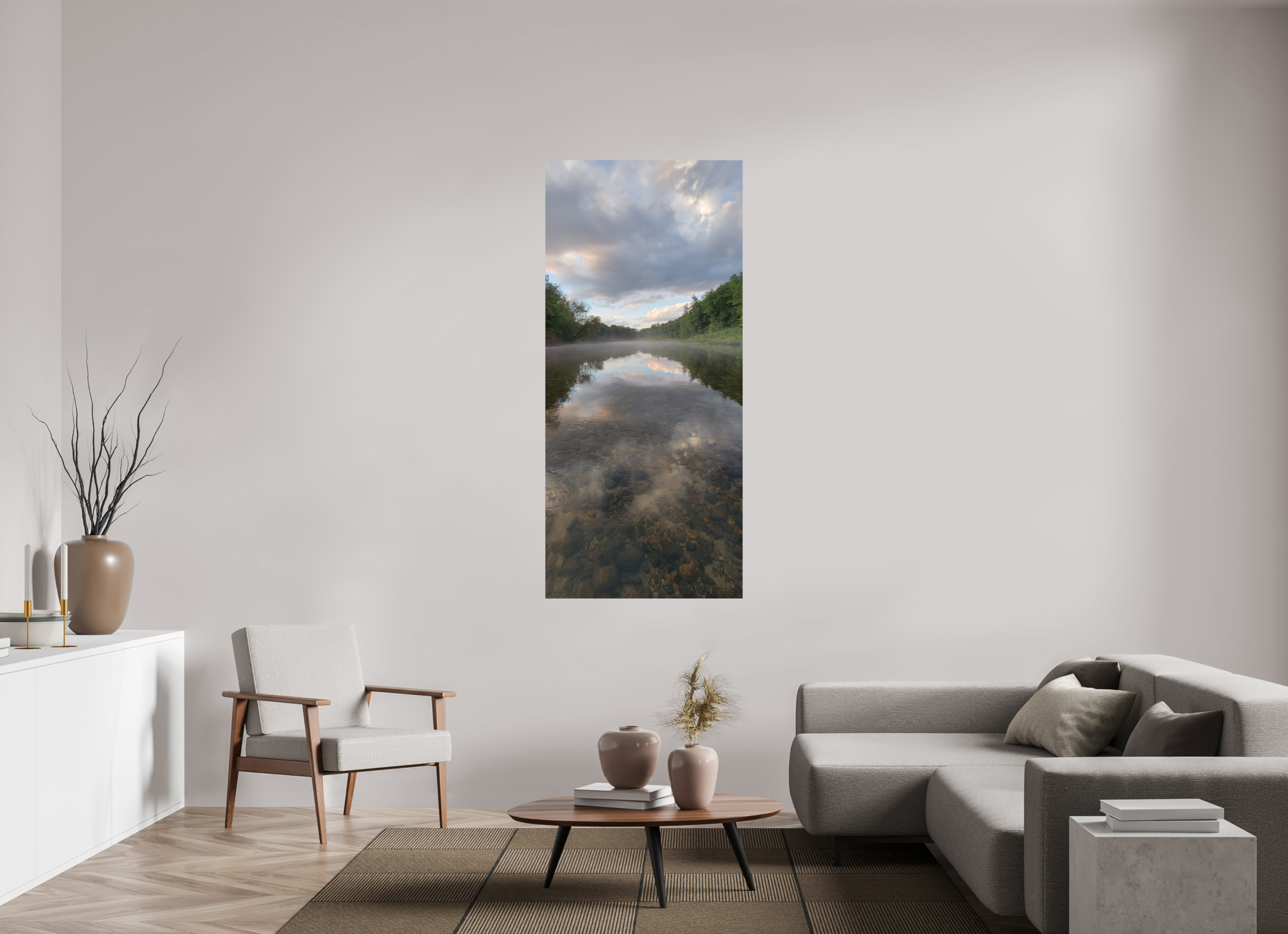 31 x 68.9″, Photo Print On Fuji Crystal DP II Drifted In Fog