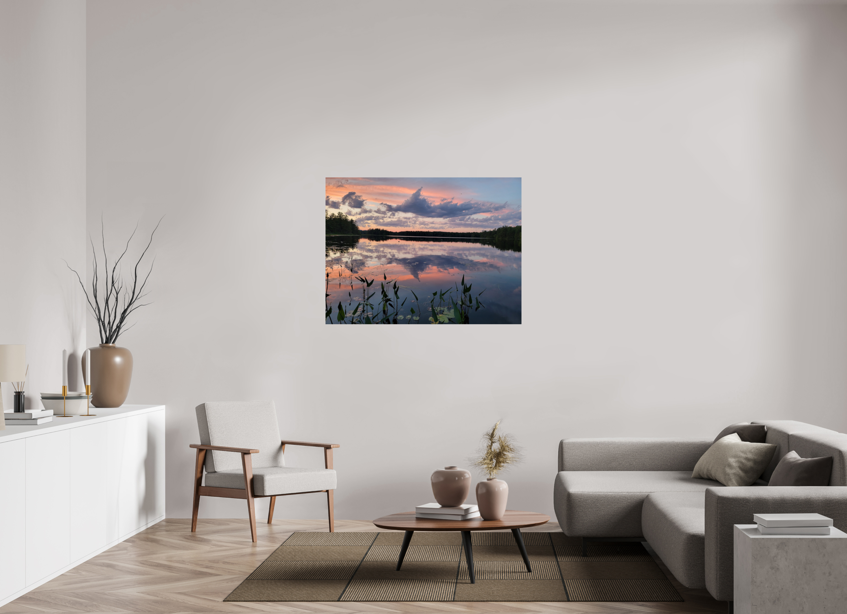 48 x 36″, Photo Print On Fuji Crystal DP II Sugared Sky Reflections