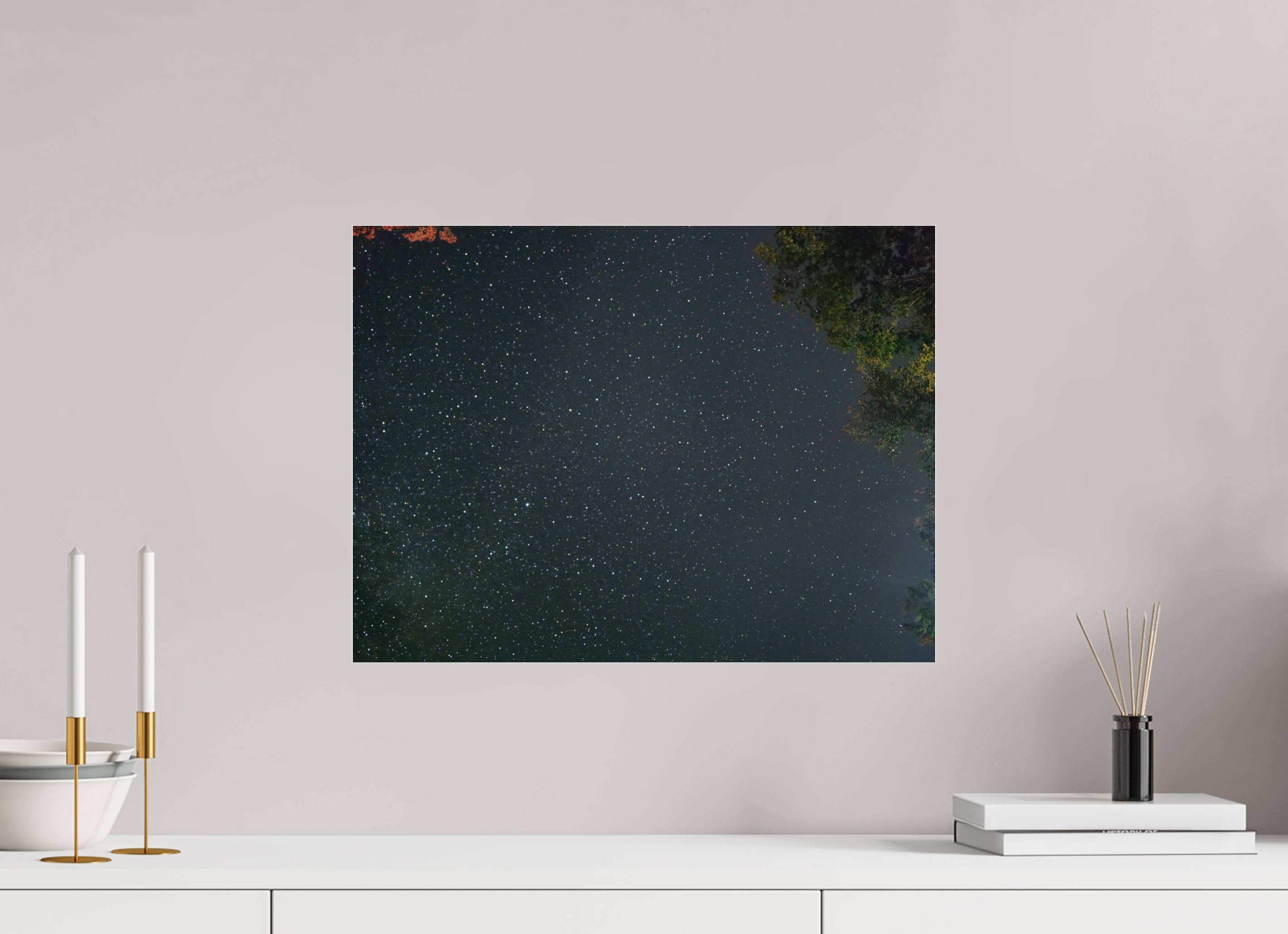 20 x 15″, Photo Print Under Acrylic Glass Summer night sky