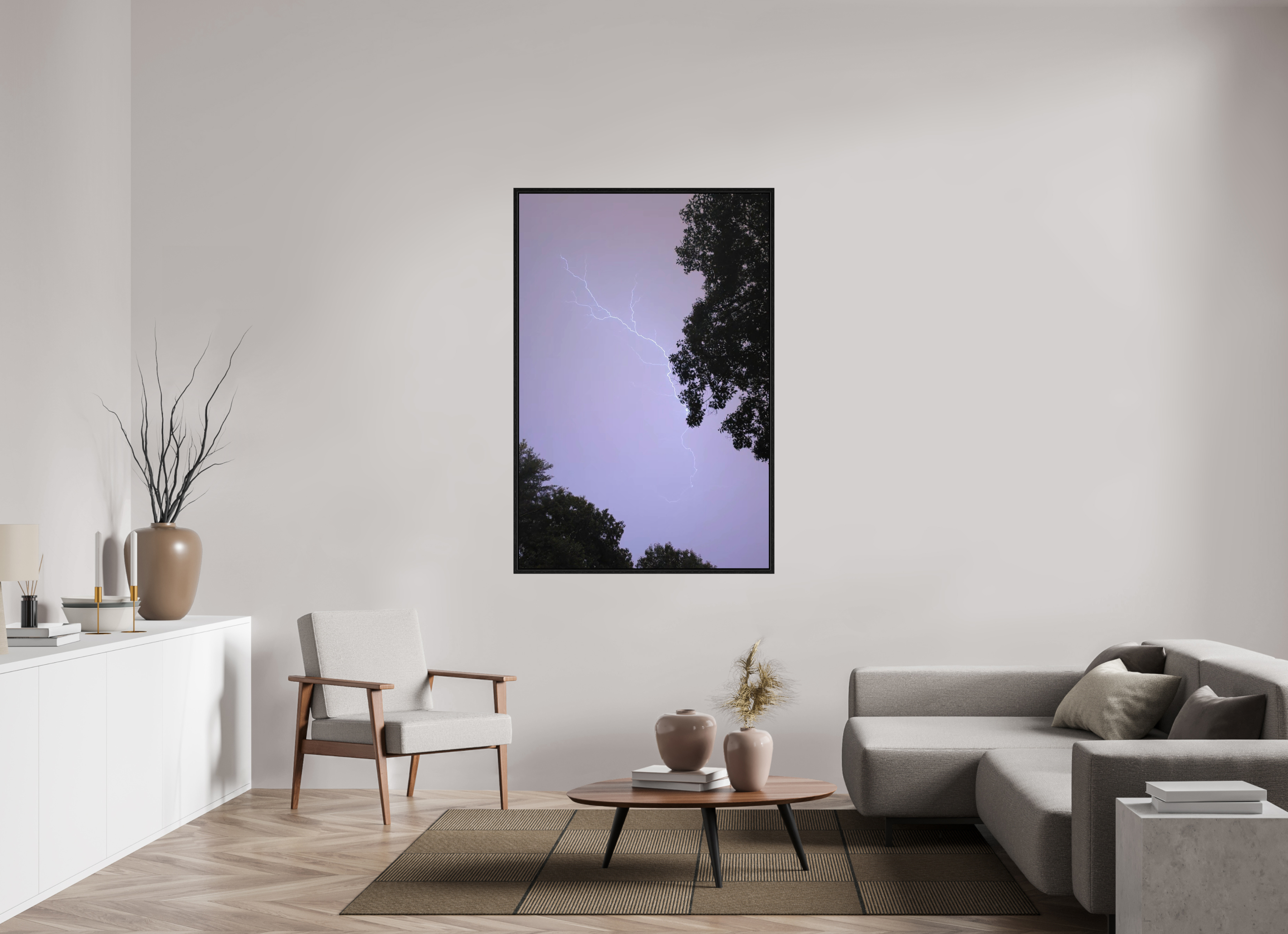 40 x 60″, Floater Frame The Mad Sky