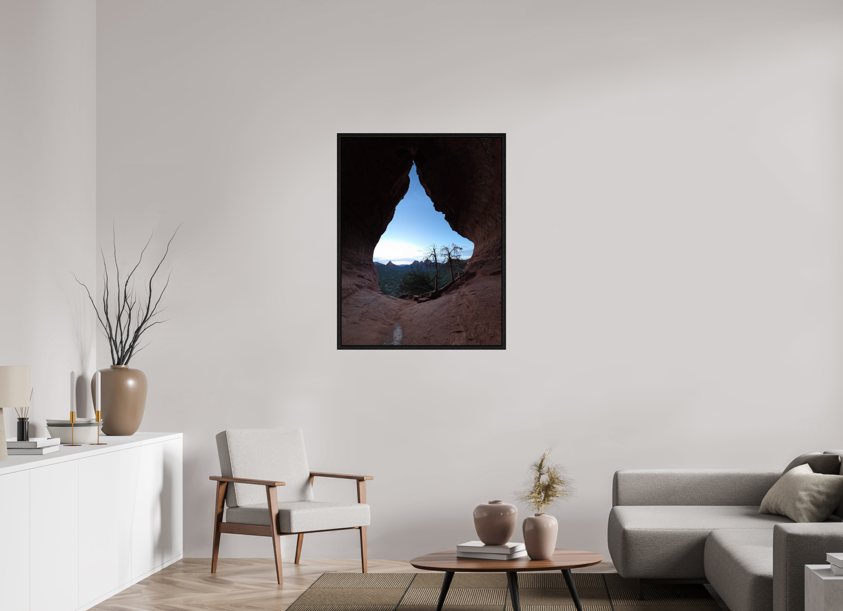 31 x 40.2″, Floater Frame Where Light Is Born