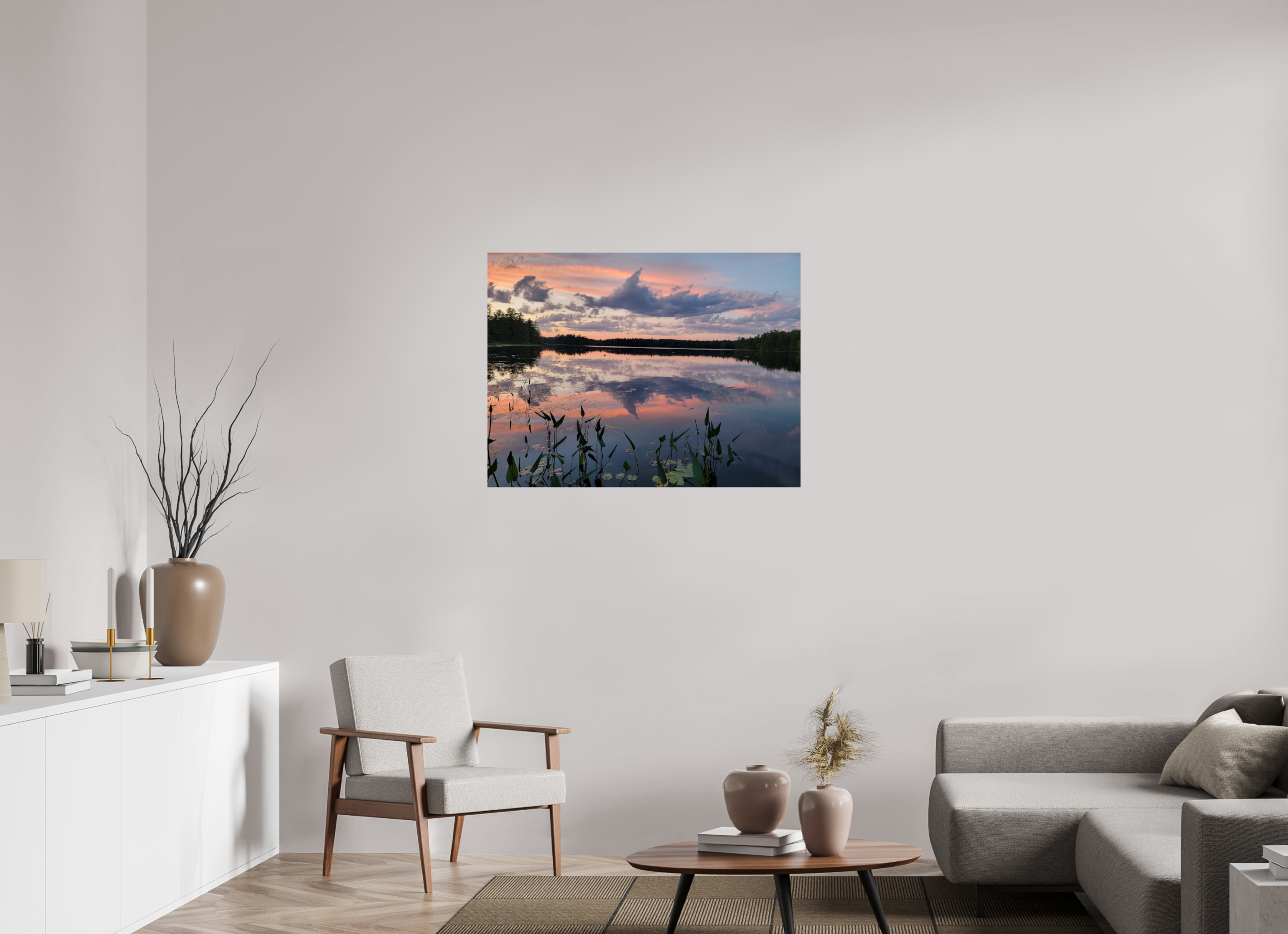40 x 30″, Photo Print On Fuji Crystal DP II Sugared Sky Reflections