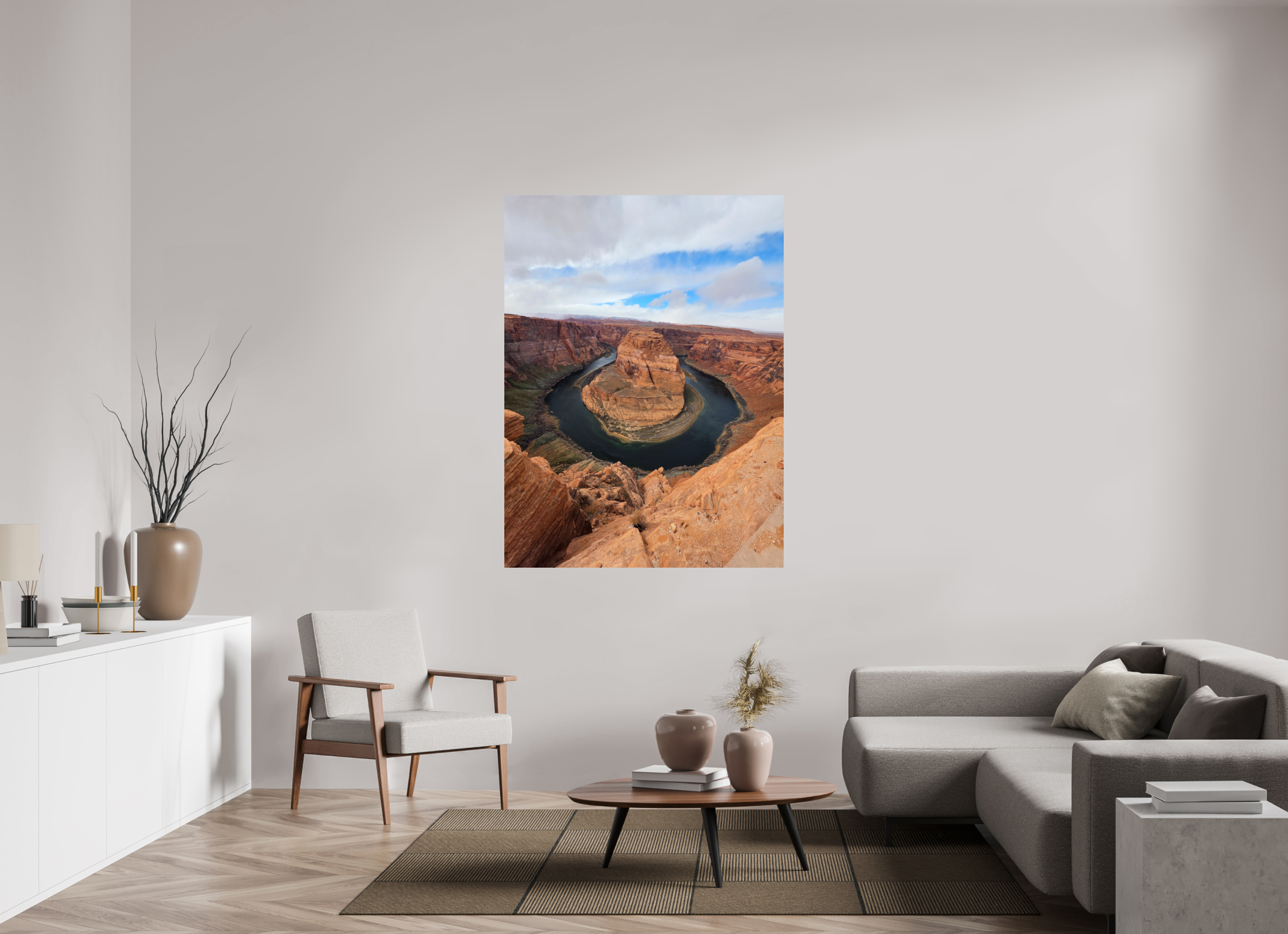 45 x 60″, Photo Print On Fuji Crystal DP II The Horseshoe carved by time