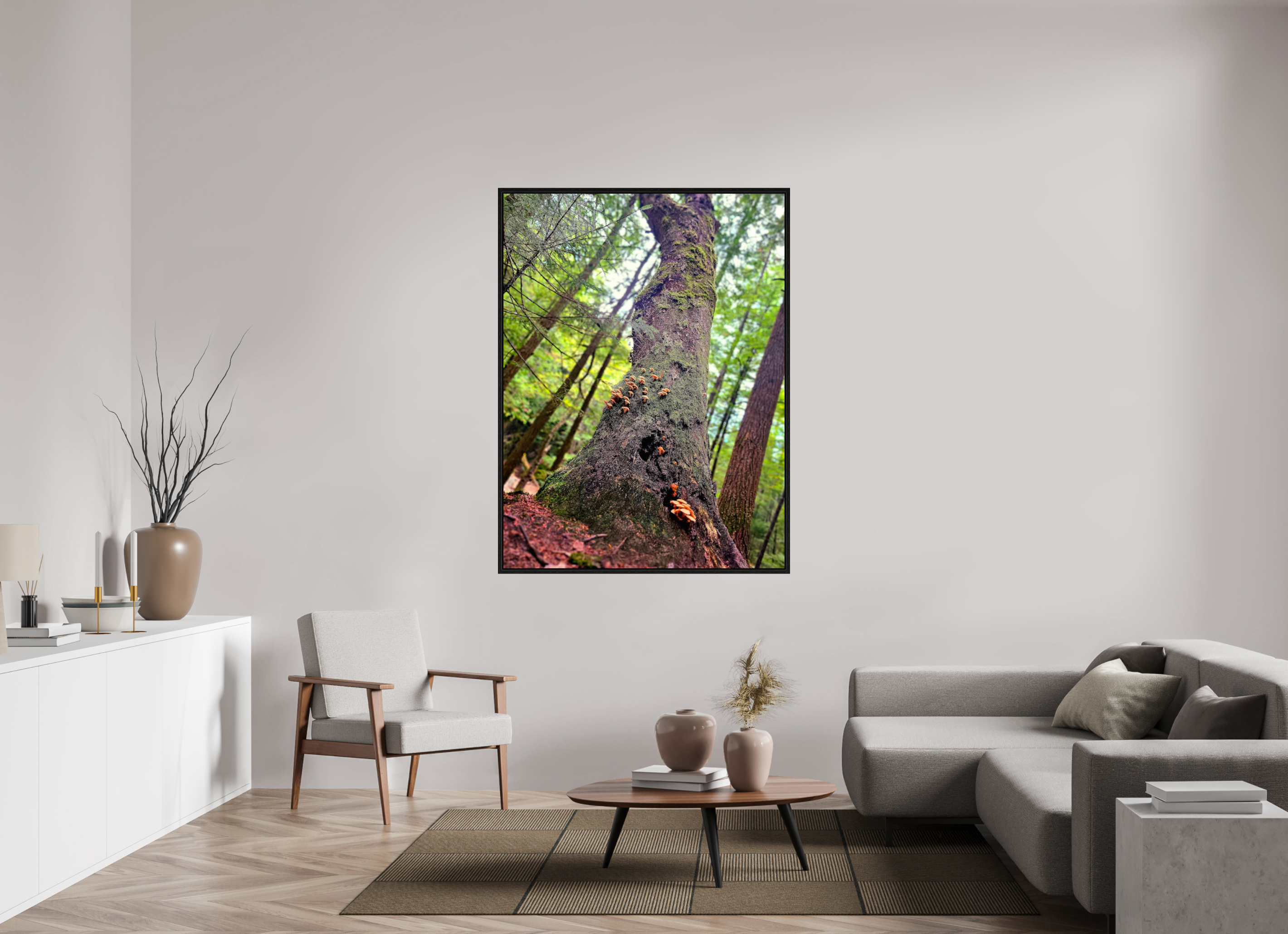 45 x 60″, Floater Frame Don't Eat The Forest Snacks
